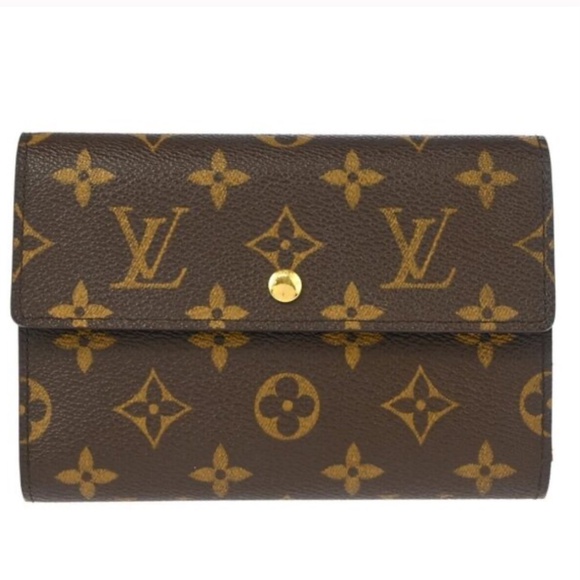 Louis Vuitton Monogram Porte Tresor Etui Papier Great Condition! Trifold Wallet - Picture 1 of 16